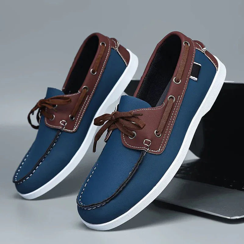 Men's Leather Summer Boat Shoes