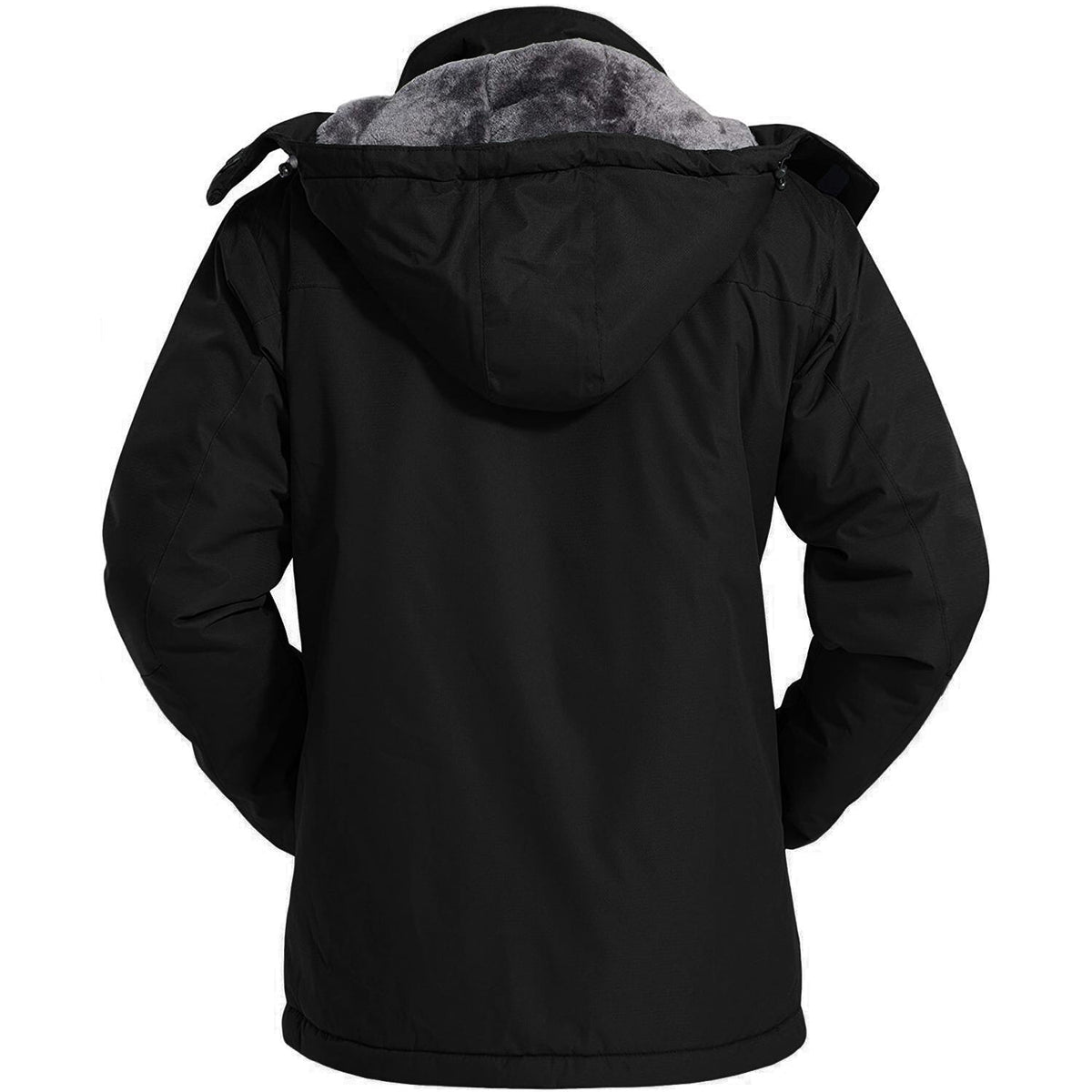 Men's Fleece-Lined Hooded Ski Jacket