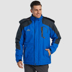 Men's Fleece-Lined Hooded Ski Jacket