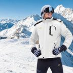 Men's Fleece-Lined Hooded Ski Jacket
