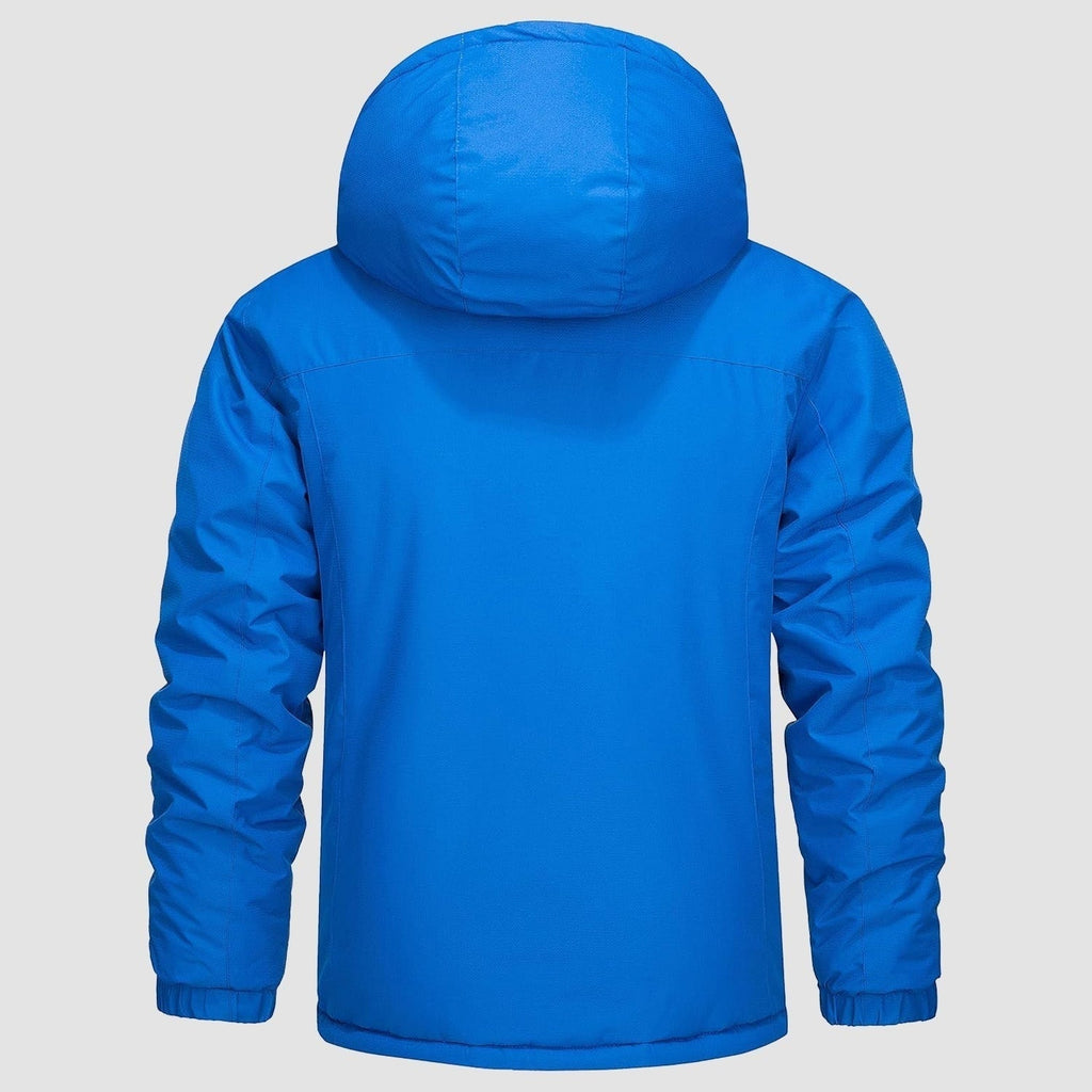 Veste d’hiver pour homme doublée en polaire avec capuche
