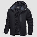 Veste d’hiver pour homme doublée en polaire avec capuche