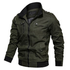 Blouson bomber utilitaire pour homme à col montant