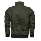 Blouson bomber utilitaire pour homme à col montant
