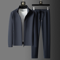 Ensemble de survêtement zippé texturé pour homme