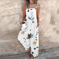 Women's Floral Print Wide Leg Jumpsuit