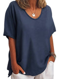 Women's Relaxed Scoop Neck Short Sleeve T-Shirt