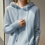Women's Cashmere Blend Hooded Jumper