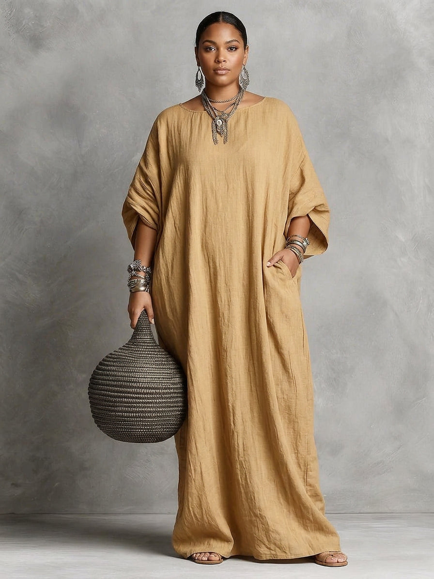 Robe longue oversize décontractée pour femme