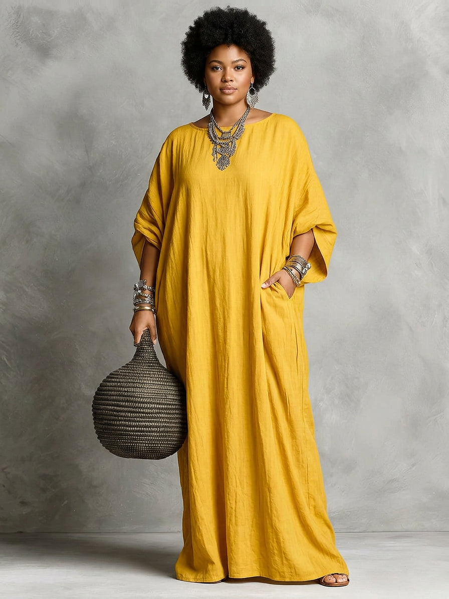 Robe longue oversize décontractée pour femme
