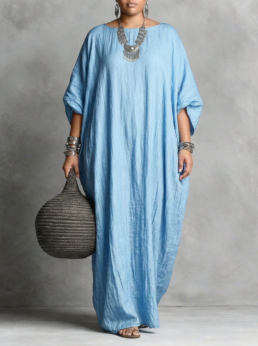 Robe longue oversize décontractée pour femme