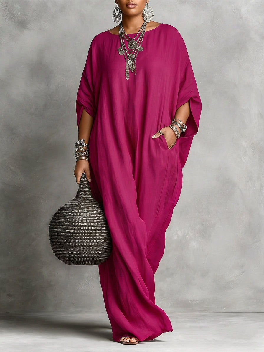 Robe longue oversize décontractée pour femme
