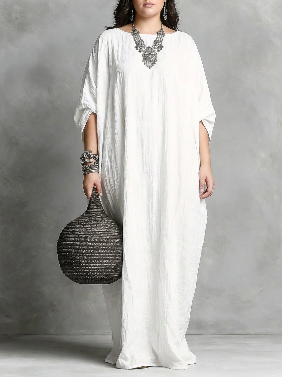 Robe longue oversize décontractée pour femme