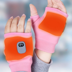 Women's USB Heated Fingerless Gloves | Rechargeable Winter Hand Warmers