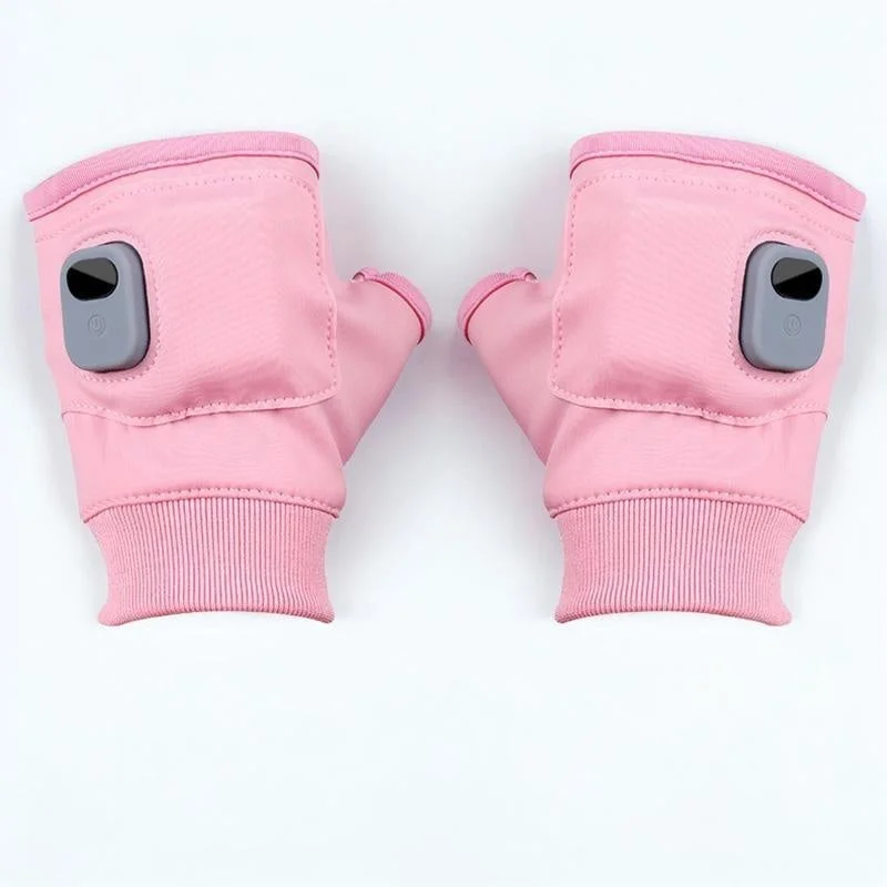 Women's USB Heated Fingerless Gloves | Rechargeable Winter Hand Warmers