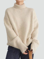 Women's Oversized Roll Neck Knitted Jumper