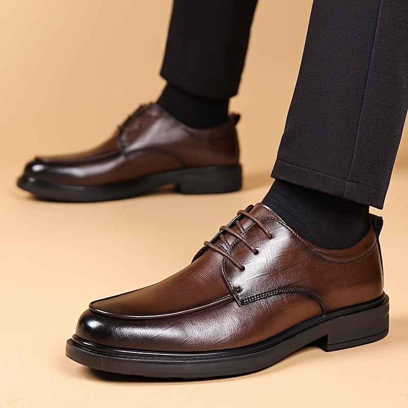 Men's Classic Derby Lace-Up Business Dress Shoes