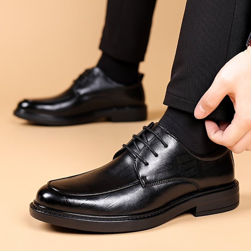 Men's Classic Derby Lace-Up Business Dress Shoes