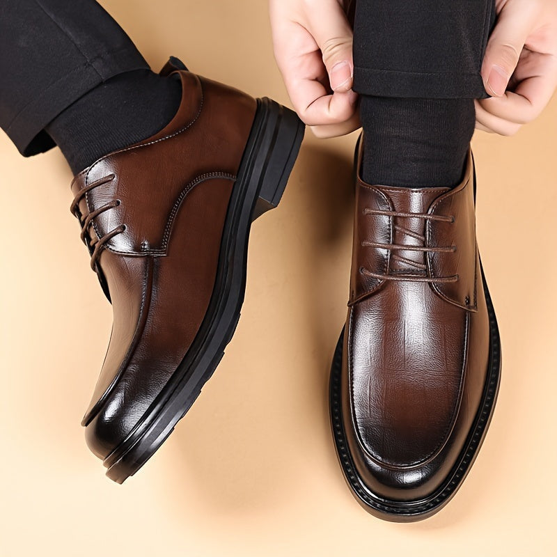 Men's Classic Derby Lace-Up Business Dress Shoes