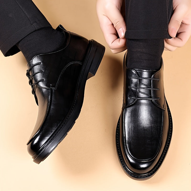 Men's Classic Derby Lace-Up Business Dress Shoes