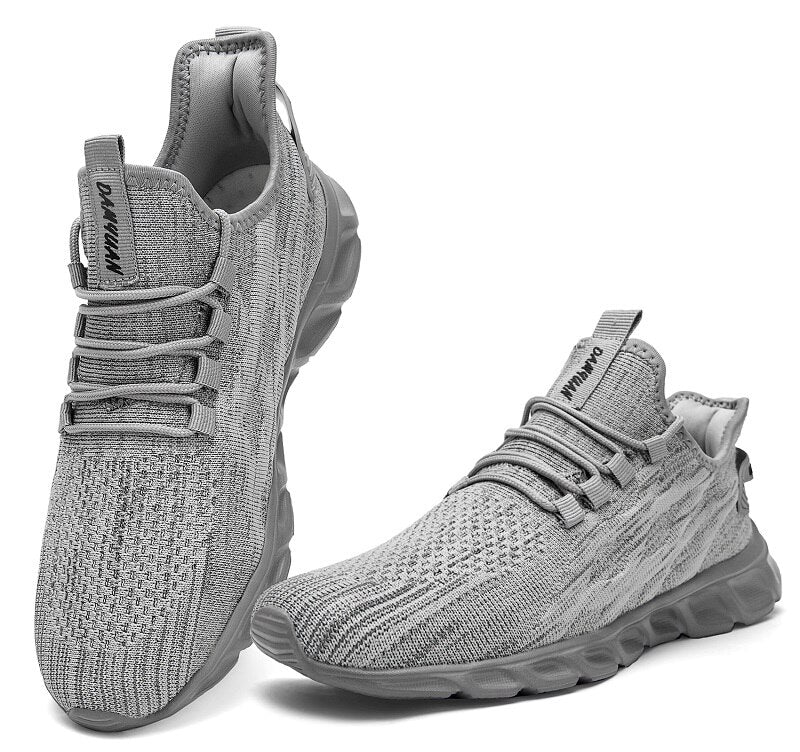Men’s Lightweight Knit Trainers with Cushioned Sole