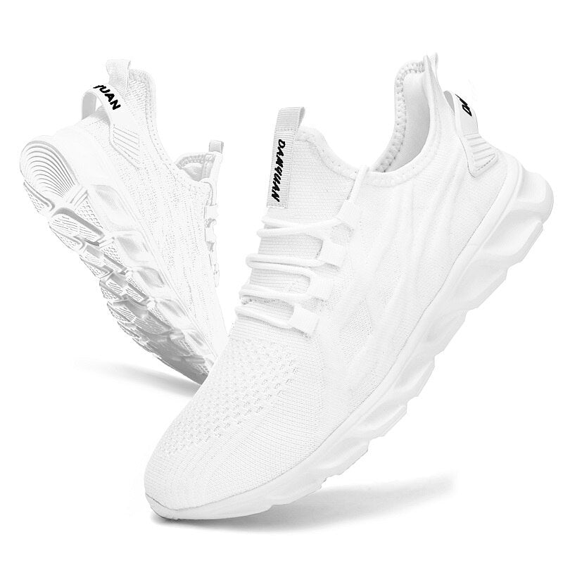Men’s Lightweight Knit Trainers with Cushioned Sole