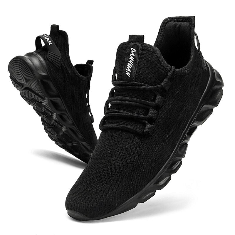 Men’s Lightweight Knit Trainers with Cushioned Sole