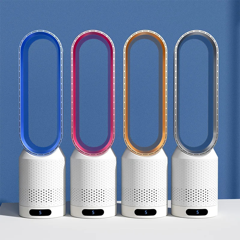 Tower Bladeless Air Purifier Fan with ABS Plastic Oscillation for Summer