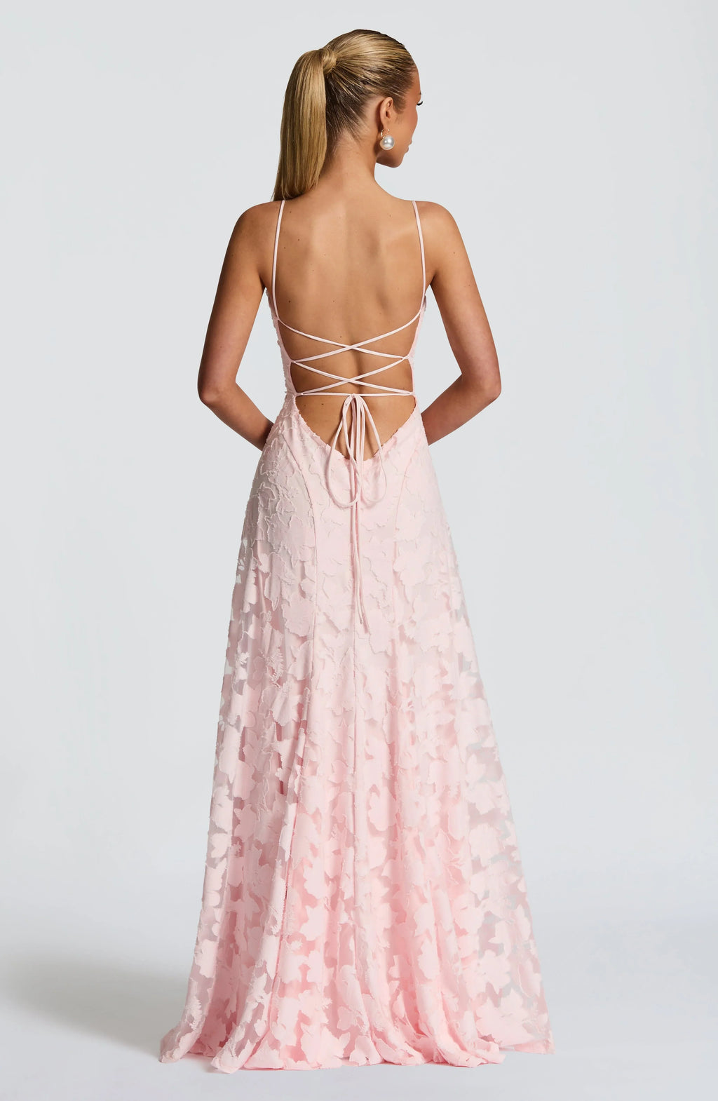 Women's Floral Lace Maxi Dress for Summer Occasions