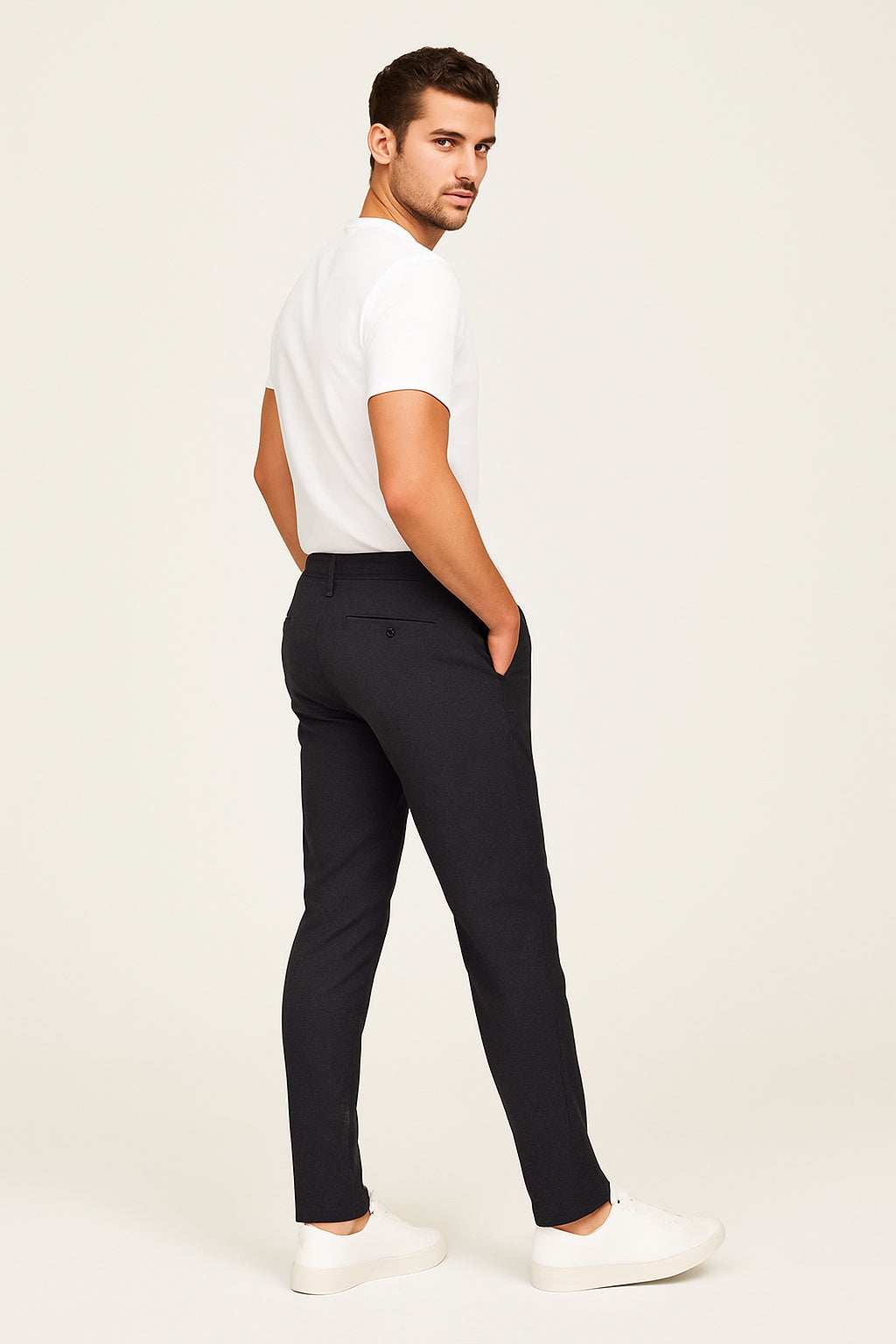 Men's Slim Fit Stretch Chino Trousers