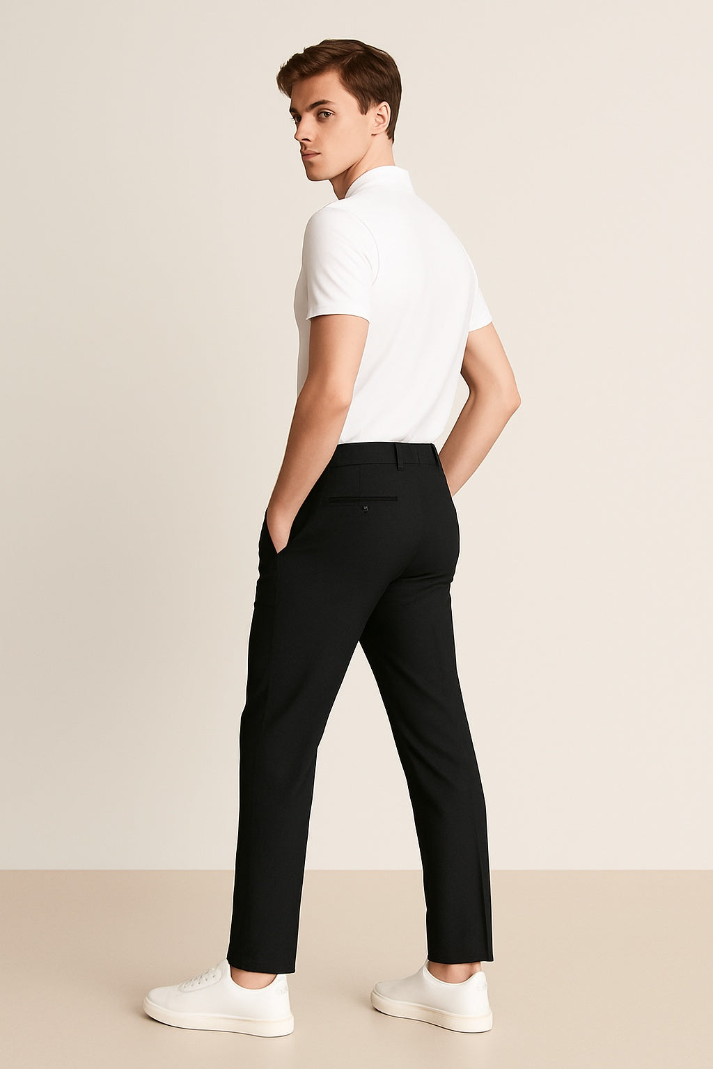 Men's Slim Fit Stretch Chino Trousers