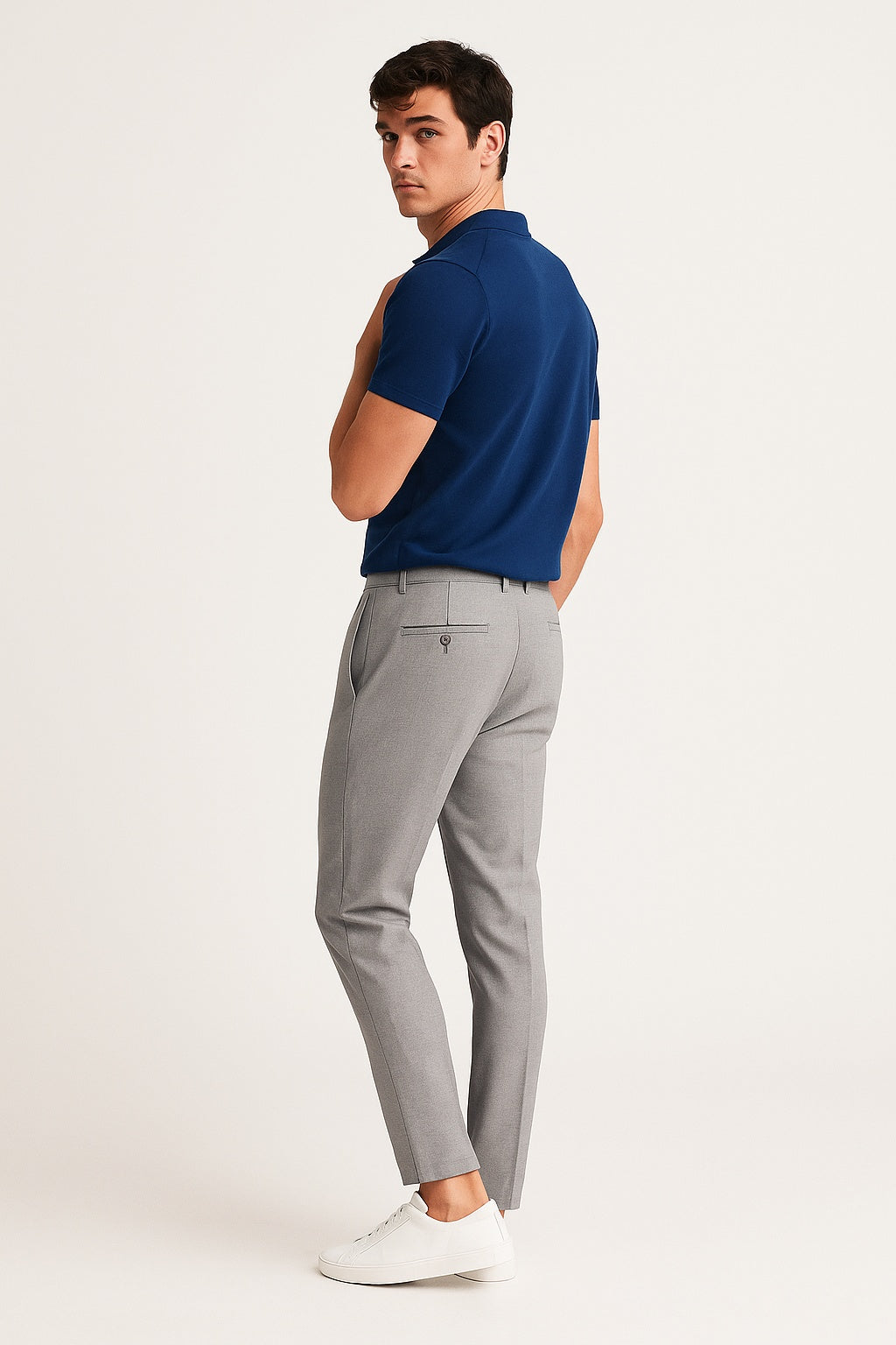 Men's Slim Fit Stretch Chino Trousers