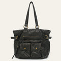 Women's Tote Bag in PU Leather with Multiple Pockets for Autumn Everyday Use