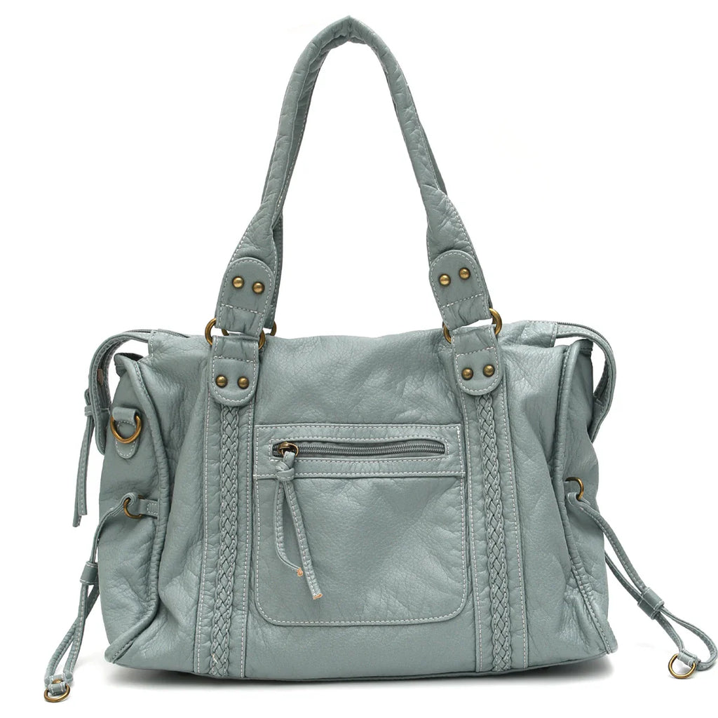 Sac à bandoulière en cuir avec détail de bride à boucle