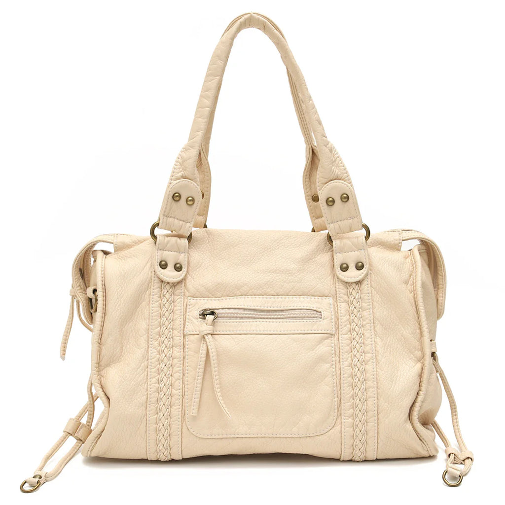 Sac à bandoulière en cuir avec détail de bride à boucle