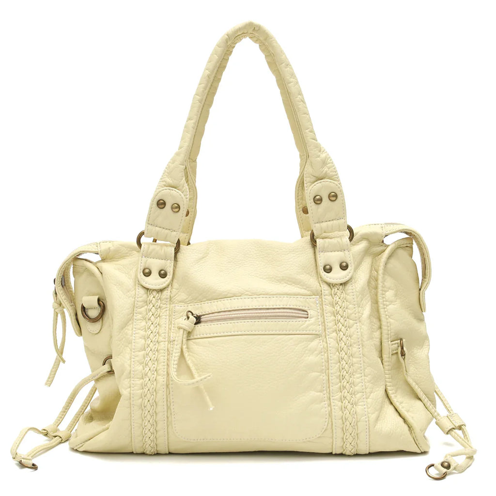 Sac à bandoulière en cuir avec détail de bride à boucle