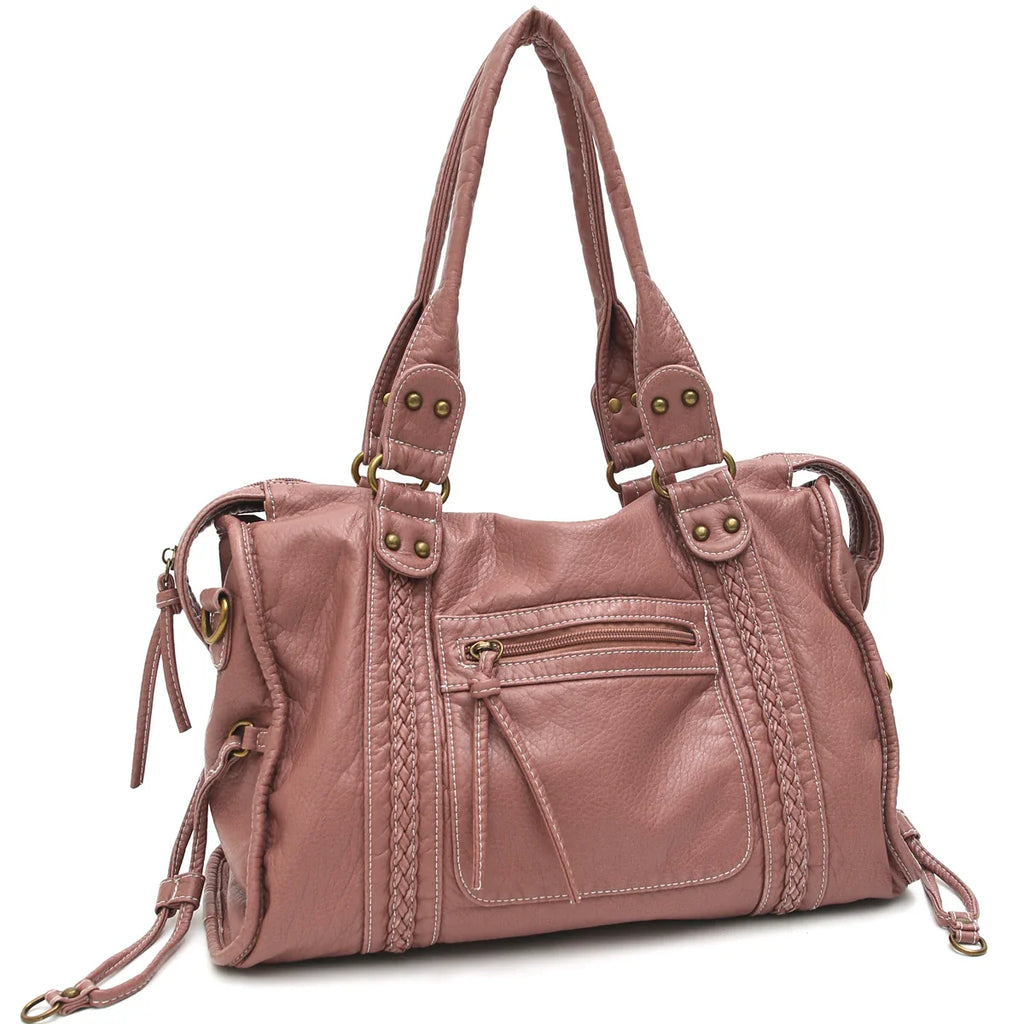 Sac à bandoulière en cuir avec détail de bride à boucle