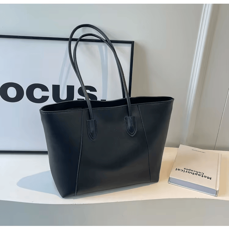 Women's Tote Bag in PU Leather for Autumn Work & Everyday Use