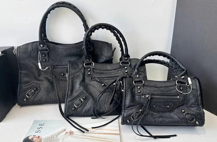 Women's PU Leather Duffel Bag with Crossbody Strap