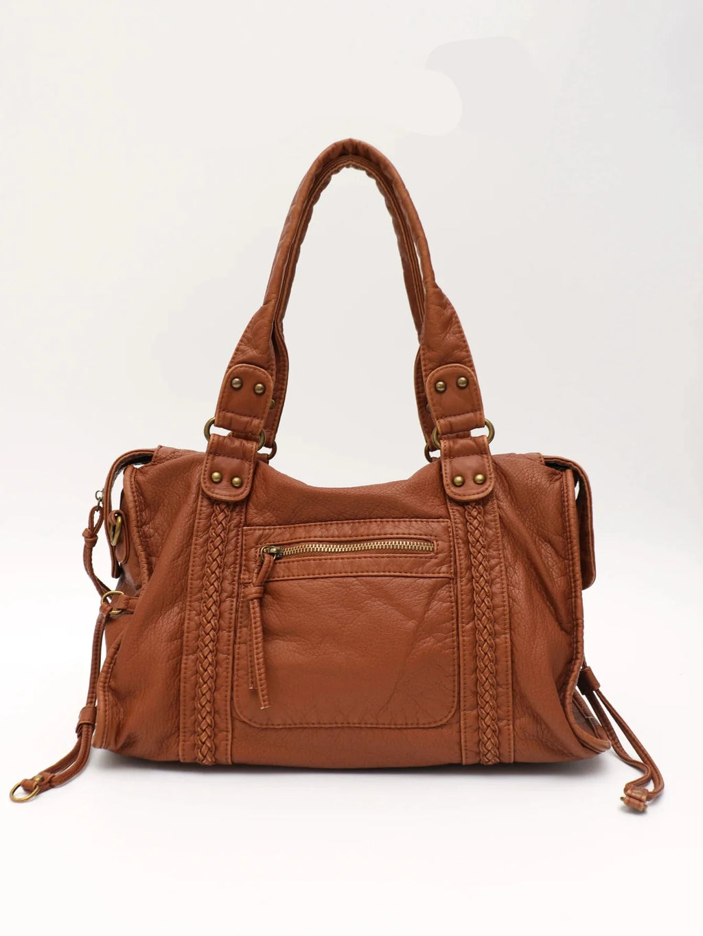 Women's PU Leather Shoulder Bag with Adjustable Strap for Autumn Everyday Use
