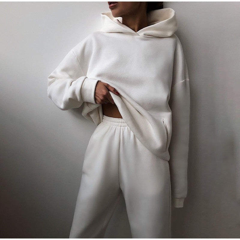 Women’s Relaxed Fit Hooded Tracksuit Set