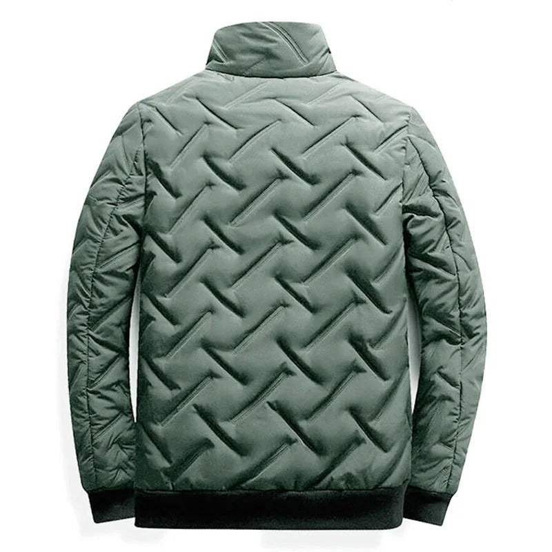 Men's Quilted Zip-Up Padded Jacket