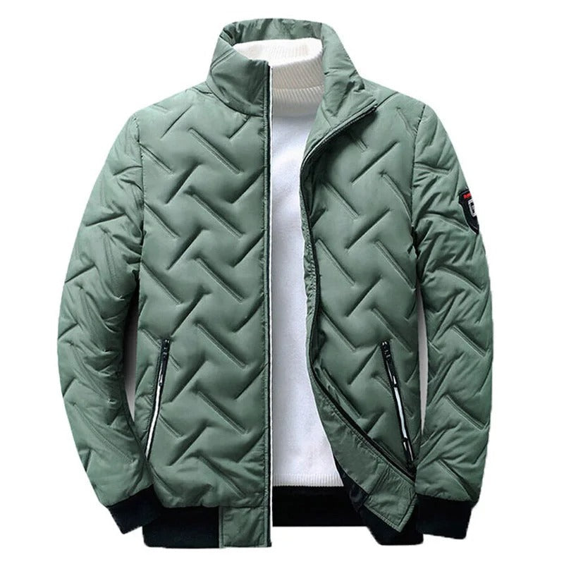 Men's Quilted Zip-Up Padded Jacket
