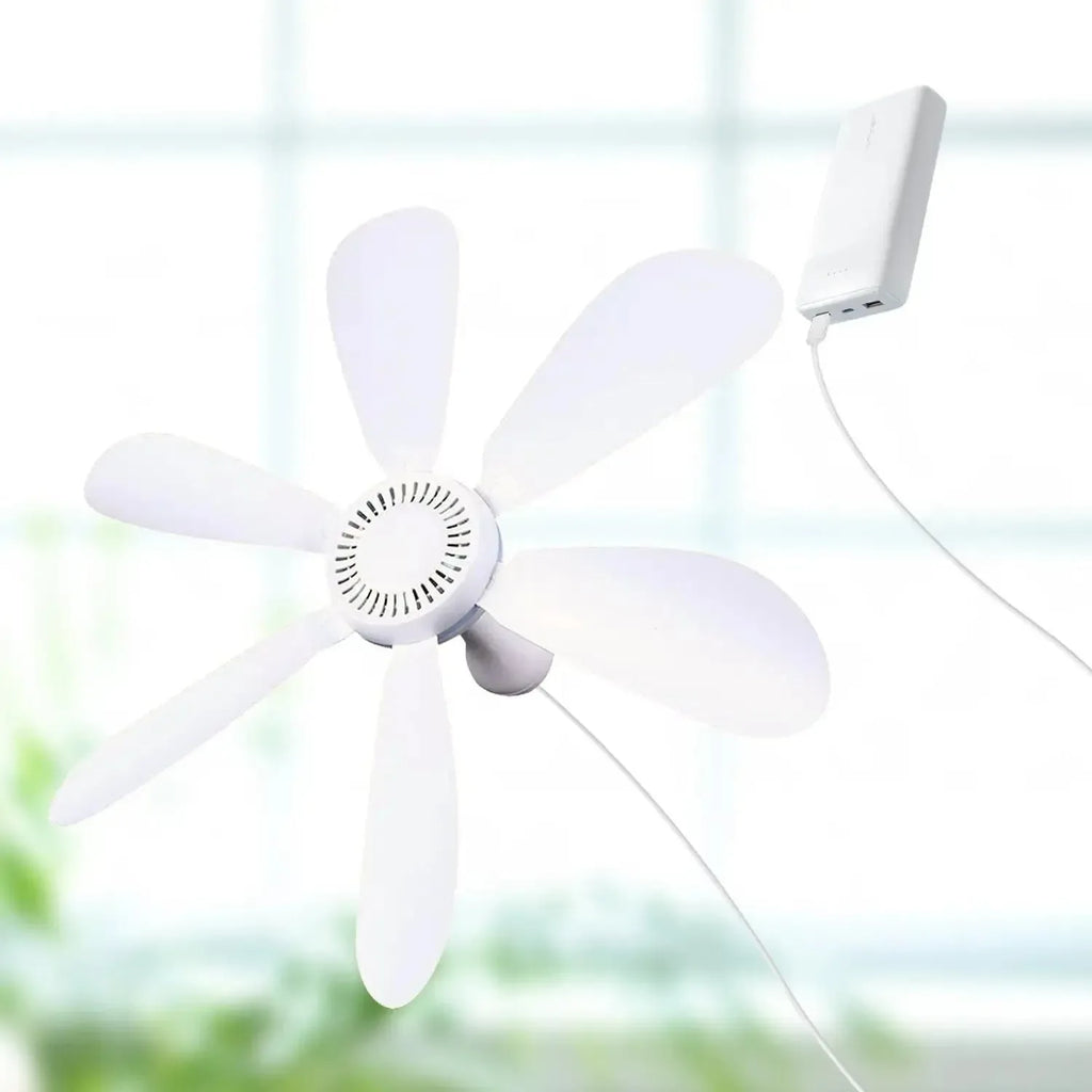 Ceiling Fan with ABS Plastic USB Powered Hanging Design for Summer