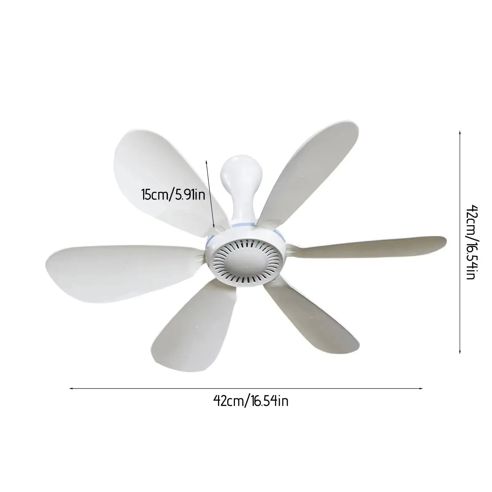 Ceiling Fan with ABS Plastic USB Powered Hanging Design for Summer