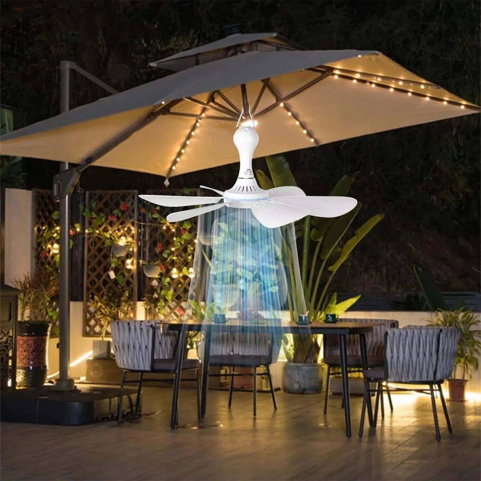 Ceiling Fan with ABS Plastic USB Powered Hanging Design for Summer