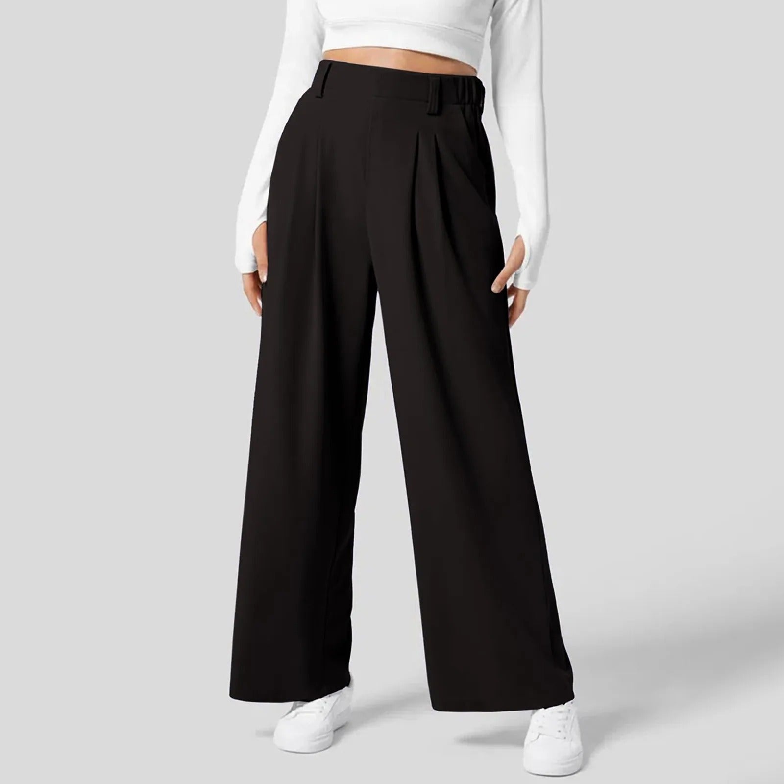 Women's Linen Summer Wide Leg Trousers
