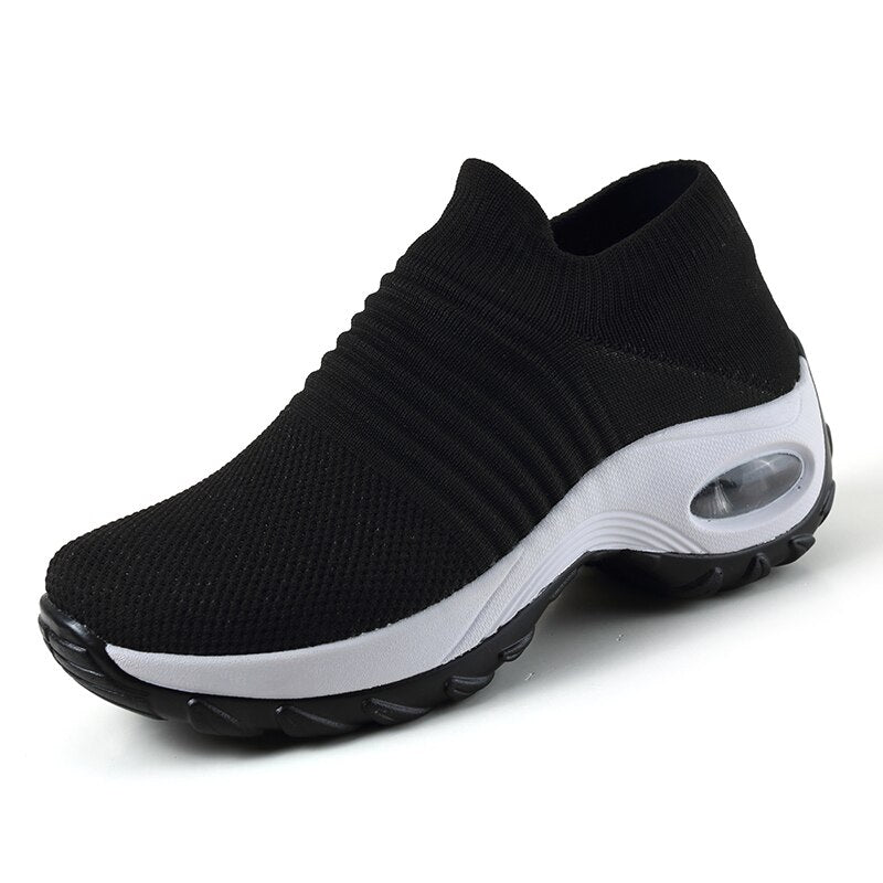 Women’s Slip-On Walking Trainers with Cushioned Sole