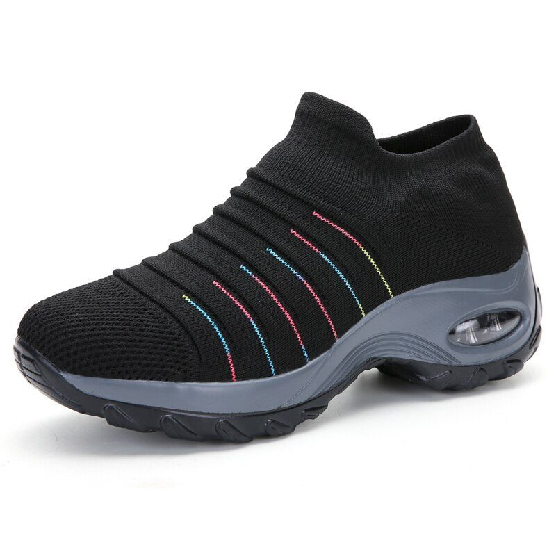 Women’s Slip-On Walking Trainers with Cushioned Sole