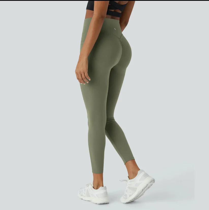 Legging de sport sans coutures taille haute pour femme